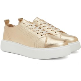 Resim Network Gold Kadın Deri Sneaker 
