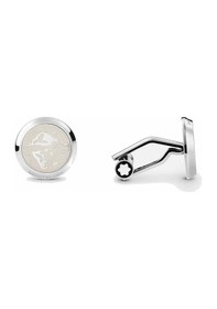 Resim Montblanc 1858 Ice Sea Kol Düğmesi 129508 Gri 