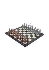 Resim Gifthome Metal Satranç Takımı - Seti Battal yunan antik Kat 