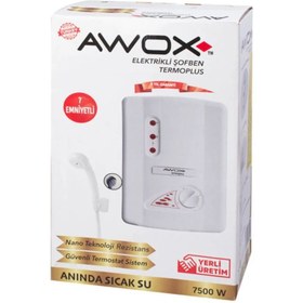 Resim AWOX Termoplus 7 Emniyetli Ani Su Isıtıcı Elektrikli Şofben 7500w 