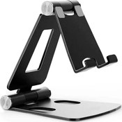 Resim The Wlue Masaüstü Metal Tablet ve Telefon Tutucu Stand Katlanabilir 270° Hareketli Siyah 