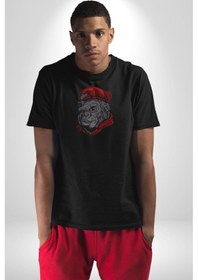 Resim Kırmızı Şapka Maymun Unisex Unisex Siyah Organik Baskılı T-shirt Penye Yüksek Kalite Siyah 