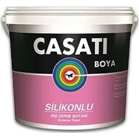 Resim Casati Silikonlu Dış Cephe Boyası 2,5 Litre Beyaz 1 L 