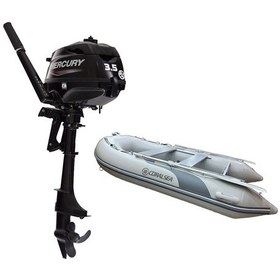 Resim Coralsea 290 Ahşap Tabanlı Şişme Bot + Mercury 3.5 Hp Deniz Motoru 