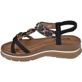Resim Voyager Dolgu Taban Comfort Kadın Sandalet Voy-481-z Siyah 
