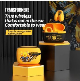 Resim Siyah Transformers Tf-t05 Kulaklık Bluetooth 5.3 Kulak Klipsi Kablosuz Dokunmatik Kontrol Kulakiçi Oyun Kulaklığı Uzun Pil Yeni 