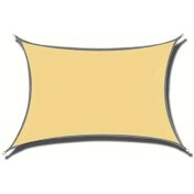 Resim Elmpaly Haki 4 Renkli 400x300cm Dikdörtgen Güneşlik Kumaş Bahçe Plaj Gölgelik 