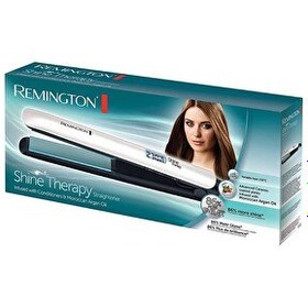 Resim Remington S8500 Shine Therapy Straightener Argan Yağlı Gri Saç Düzleştirici 