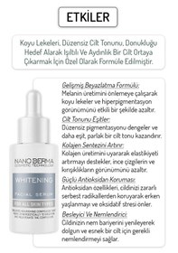 Resim Nanoderma Yüz Beyazlatıcı Serum Aydınlatıcı Koyu Leke Karşıtı Cil 