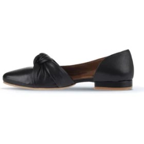 Resim Bueno Shoes Siyah Deri Kadın Babet 01WA0301 