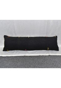 Resim Zehra Abla Halı Yeni El Dokuma Dekoratif Lumbar Kilim Kırlent Yastık Kılıfı 6686 Çok Renkli 