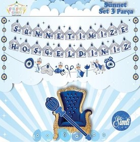 Resim 3 Parça Sünnetime Hoş Geldiniz Banner 