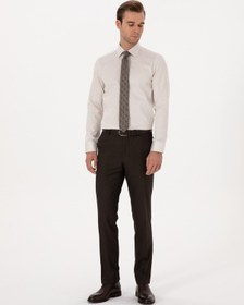 Resim Cacharel Kahverengi Slim Fit Klasik Pantolon 