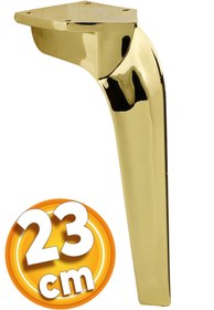 Resim Badem10 Repla Lüks Mobilya Kanepe Tv Ünitesi Koltuk Ayağı 23 Cm Gold Altın Konsol Ayakları 