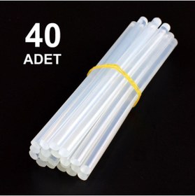 Resim Hobialem 40 Adet, Kalın Silikon, Sıcak Silikon, Şeffaf Mum Silikon, 11 Mm, Sıcak Yapıştırıcı 