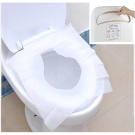 Resim Klozet Kapak Örtüsü 250 Adet + Palex Beyaz Dispenser 