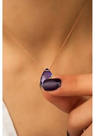 Resim Gümüş His Taşı Kolye. 925 Ayar Gümüş Zincir Kolye En Ucuz Kolye 