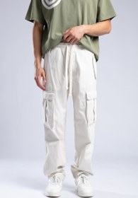 Resim Utility Kargo Pantolon - Taş / L 