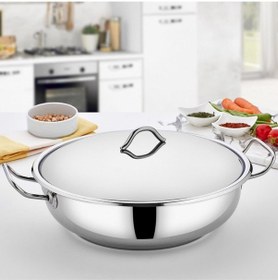 Resim Gülsan Mega Basık Çelik Pilav Tenceresi 38*15 Cm Mgb38 