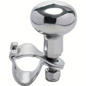 Resim MARINEXPLORE Paslanmaz Çelik Tekne Direksiyon Yardımcı Top - Ergonomik Tutuş, Dayanıklı Denizcilik Donanımı, Yatlar, Balıkçılık Tekneleri ve Motor Tekneleri için, Tekne Aksesuarları, Tekne Kontrolü, Şık Metalik Kaplama, Parlatılmış Kaplama 