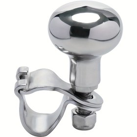 Resim MARINEXPLORE Paslanmaz Çelik Tekne Direksiyon Yardımcı Top - Ergonomik Tutuş, Dayanıklı Denizcilik Donanımı, Yatlar, Balıkçılık Tekneleri ve Motor Tekneleri için, Tekne Aksesuarları, Tekne Kontrolü, Şık Metalik Kaplama, Parlatılmış Kaplama 