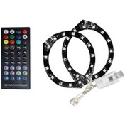 Resim Ps5 Host İçin 5v 8-color Rgb Atmosfer Işık Şeridi Led Sticker Ps 5 Konsol Işık Black 1 Adet 