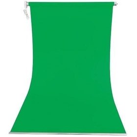 Resim Weifeng 135cm x 185cm Kumaş Greenbox (Yeşil) Portre Fon Perdesi 