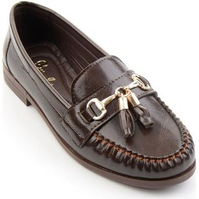 Resim Kahve Kadın Loafer Ayakkabı K01140006242 