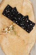 Resim Babygiz El Yapımı Yumuşak Fiyonk Bağlamalı Doğal Pamuklu Penye Bebek Çocuk Kız Bandana Efsane Seri 