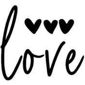 Resim Love Ve Kalpler Sticker Oto-motor-laptop-duvar-dekor 10 X 9 Cm 
