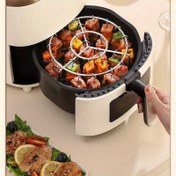 Resim Paslanmaz Çelik Dikey 12/24 Şiş Izgara Hava Fritözü - Ev, Kamp, Piknikler, Barbekü, Noel & Cadılar Bayramı için Kompakt Çoklu İğneli Izgara - Eşit Isı Dağılımlı Yağsız Sağlıklı Pişirme, Yemek Yapma İçin Izgaralar, Piknik Gereçleri, Modern Mutfak Eşyası, Dayanıklı Mutfak Malzemesi 