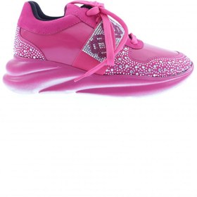 Resim Dgn 304-23y Kadin Burun Kristal Taşli Üzeri Yazi Detayli Sneaker Ayakkabı 