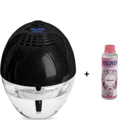 Resim Discover Sihirli Küre Hava Temizleme Makinesi Işıksız Siyah + 1 Adet Hermoso Solüsyonu 