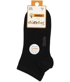 Resim Dündar Çorap Plus Çocuk Modal Terletmez Dikişsiz Patik Siyah 11 Yaş 6'lı 8047 Siyah 