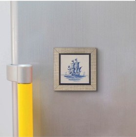 Resim Hollanda Deseni Baskılı Mdf Magnet 7x7 182 