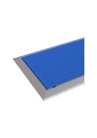 Resim Arfen Kauçuk Üst Yüzeyli Alüminyum Mavi Paspas 60 X 120 Cm 