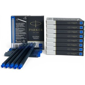 Resim Parker Dolma Kalem Kartuşu Quink Yıkanabilir Mavi 50 Li Paket 1950383 