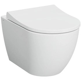 Resim Vitra S60 Kanalsız Asma Klozet Vitra Slim Duroplast Kapak 