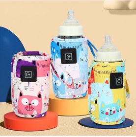 Resim Usb Süt Su Isıtıcı Seyahat Arabası Yalıtımlı Çanta Bebek Biberon Isıtıcı Yenidoğan Bebek Taşınabilir Şişe Besleme Isıtıcıları 