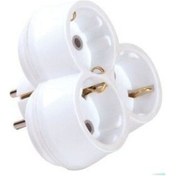 Resim Far Üçlü Golyat Fiş Priz Papatya 