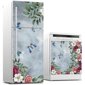 Resim Buzdolabı Ve Bulaşık Makinası Beyaz Eşya Sticker Kaplama Zarif Çi (540887168) 