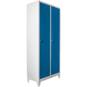 Resim JESSAN OFİS Ofis 2li Standart Soyunma Dolabı Gri-mavi 