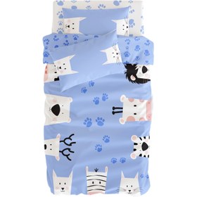 Resim Paws and Claws Çift Taraflı Pamuk Saten Çok Renkli Çocuk Nevresim Seti 140x200cm 