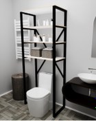 Resim Klozet Üstü Düzenleyici Banyo Raf Beyaz 