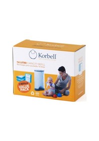 Resim Korbell 1485 Adet Kirli Bebek Bezi Kapasiteli Çöp Poşeti 