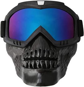 Resim Çıkarılabilir Motosiklet Gözlükleri, Dış Mekan Anti-UV Kayak Sporları Yüksek Şeffaf Lensli Motosiklet Yarışı Gözlükleri, Ergonomik Tasarım Ve Ayarlanabilir Askı, Benzersiz 