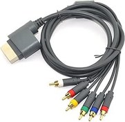 Resim XENOCAM Microsoft Xbox 360 / Xbox 360 Slim için 6 ft Bileşen HDTV Video ve RCA Stereo AV Kablosu Kablosu 