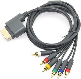 Resim XENOCAM Microsoft Xbox 360 / Xbox 360 Slim için 6 ft Bileşen HDTV Video ve RCA Stereo AV Kablosu Kablosu 