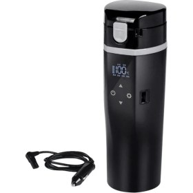 Resim Skyeyyt 12V/24V 520ML Araç Isıtma Kupası 304 Paslanmaz Çelik Araç Elektrikli Su Kupası Elektrikli Su Isıtıcısı Kahve Çay Sütü Isıtılmış B (Yurt Dışından) 