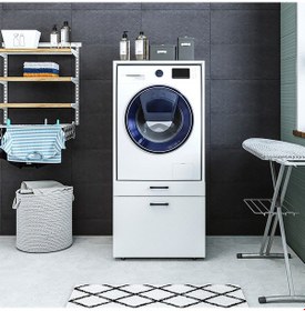 Resim ROOMART ÇAMAŞIR-KURUTMA MAKİNESİ DOLABI MAT BEYAZ Mat Beyaz 